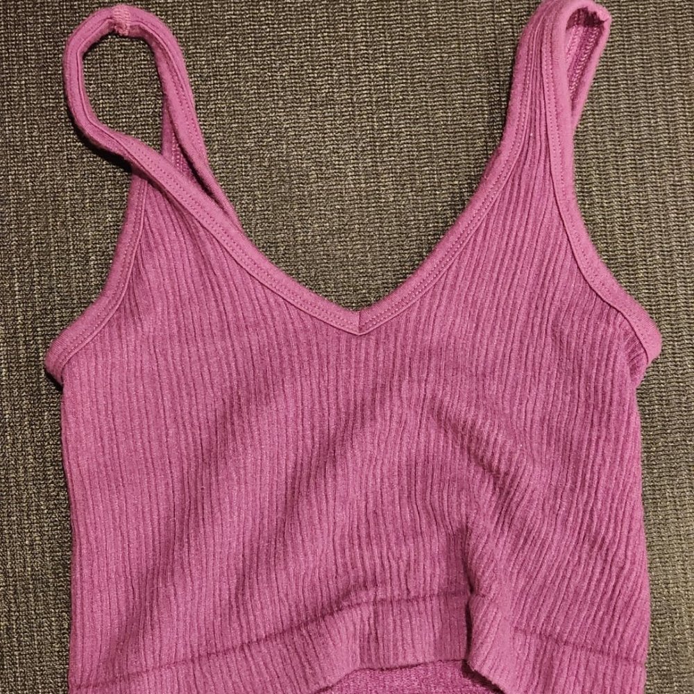 Urban Outfitters Magenta Cropped Tank